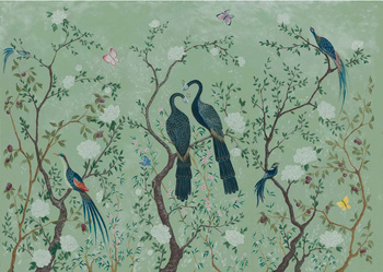 6600090 - panel Edo Mint Random Chinoiseries II Coordonne